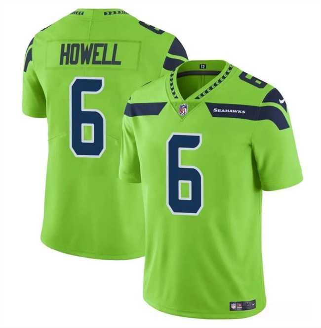 Youth Seattle Seahawks #6 Sam Howell Green Vapor Limited Stitched Jersey Dzhi->youth nfl jersey->Youth Jersey